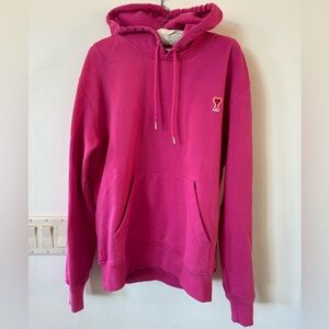 Ami hoodie. Fuchsia Size small